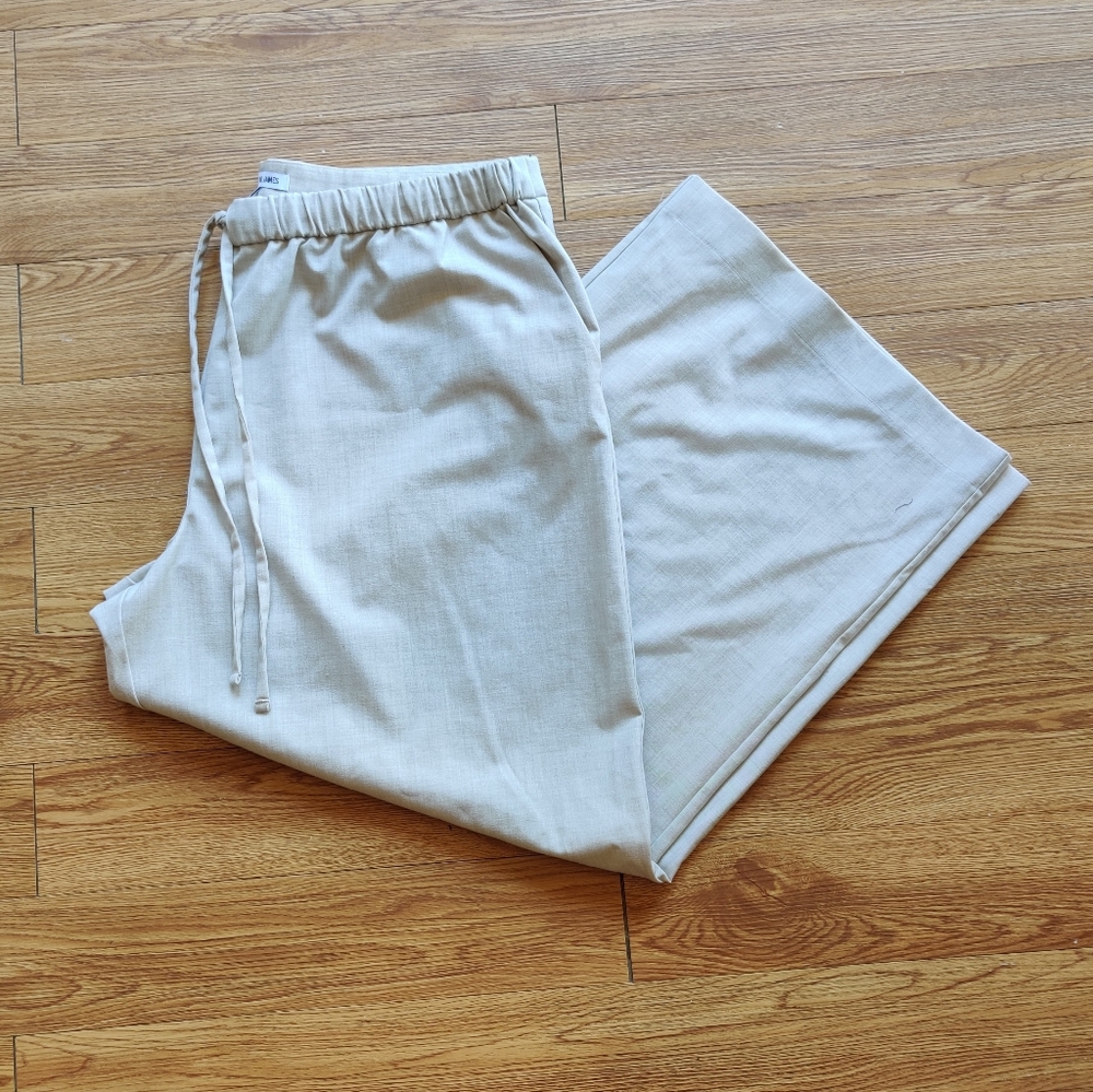 Elizabeth and James Cream Wide Leg Pants